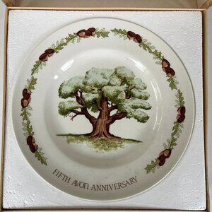 Vintage Fifth Avon Anniversary Great Oak Plate
